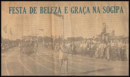 Abertura dos Jogos Abertos Femininos de 1957 Fonte: Jornal Folha da Tarde