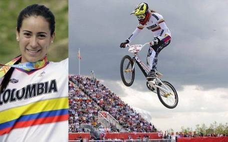 Mariana Pajón es llamada la "reina de las pistas" del bicicrós. Medalla de oro del BMX en Londres 2012